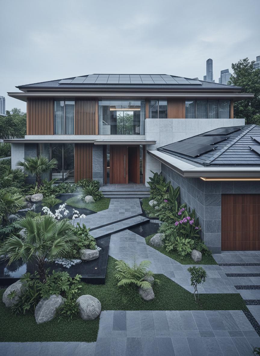 Beautiful home with solar panels increasing property value